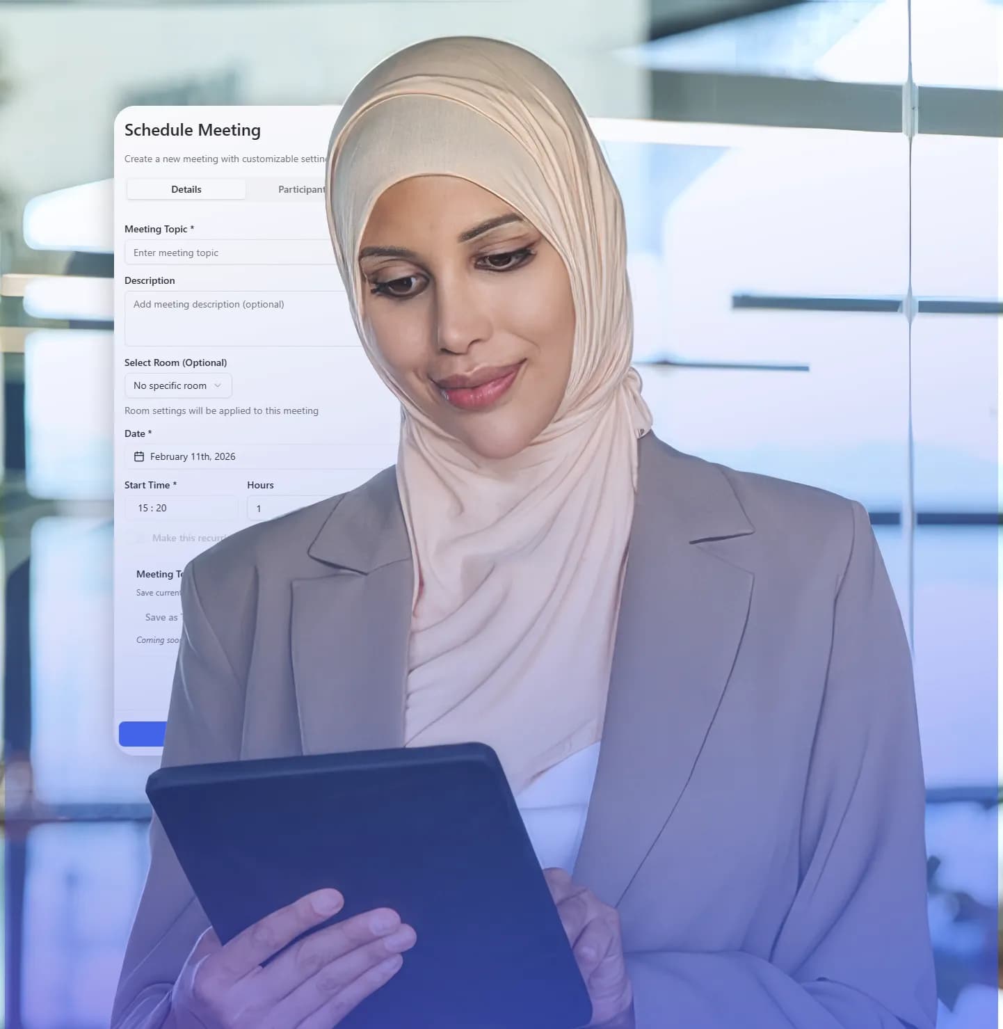 Qriib meeting scheduler with calendar integration and automated booking system
