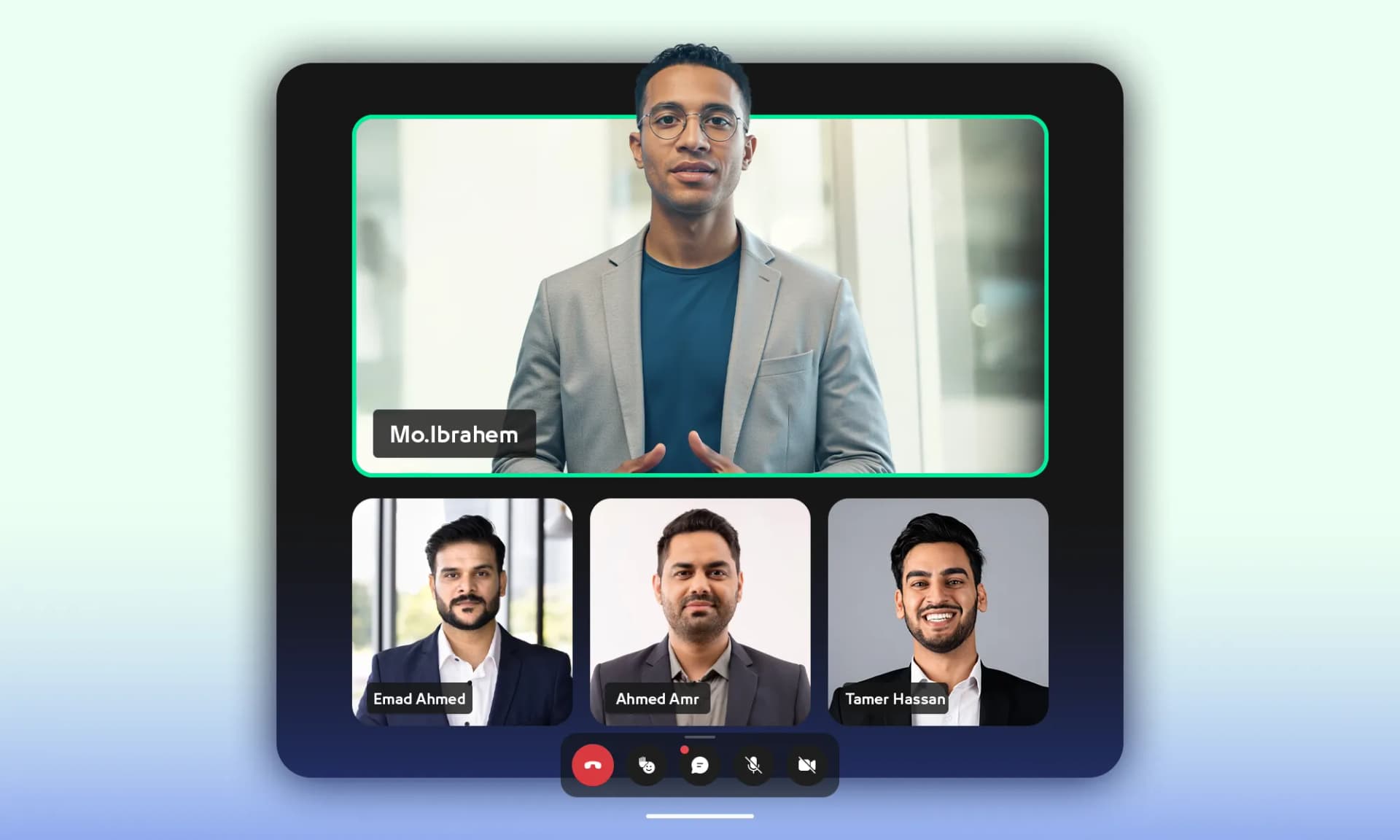 Qriib analytics dashboard with meeting insights, attendance reports, and engagement metrics
